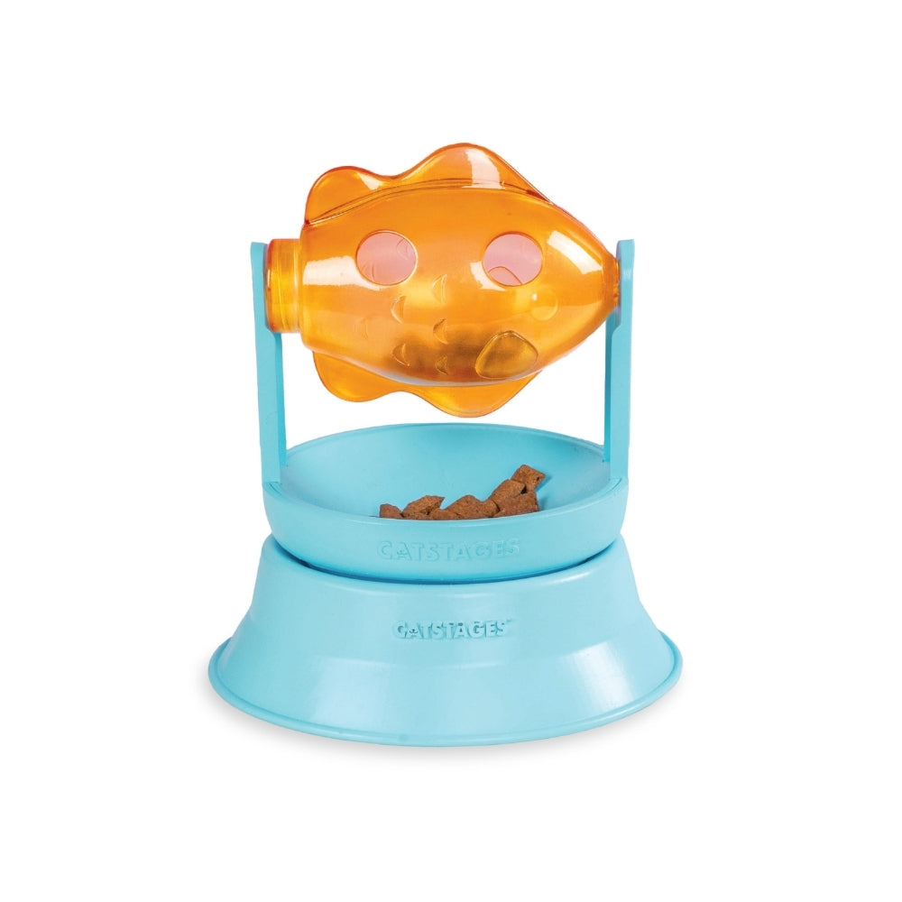 Catstages 2-in-1 Topper Spin Fish Treat Cat Toy