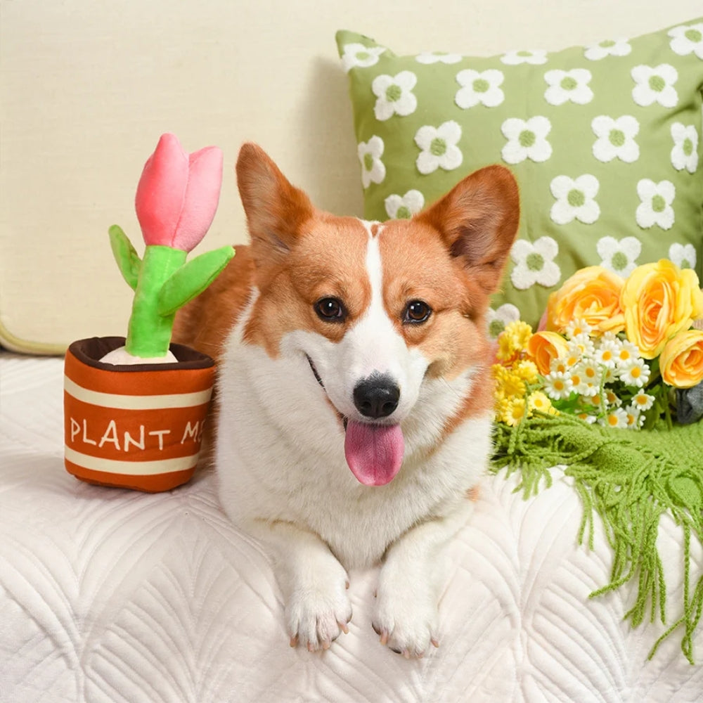 Fuzzy Friendz Puppy Garden - Tulip