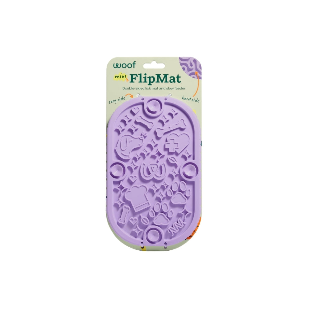 Woof Flipmat Mini- Lavender