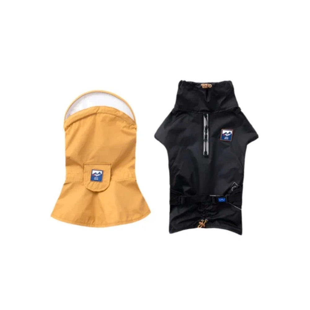 Puppy Gallery All Weather Water Shield Poncho - Black