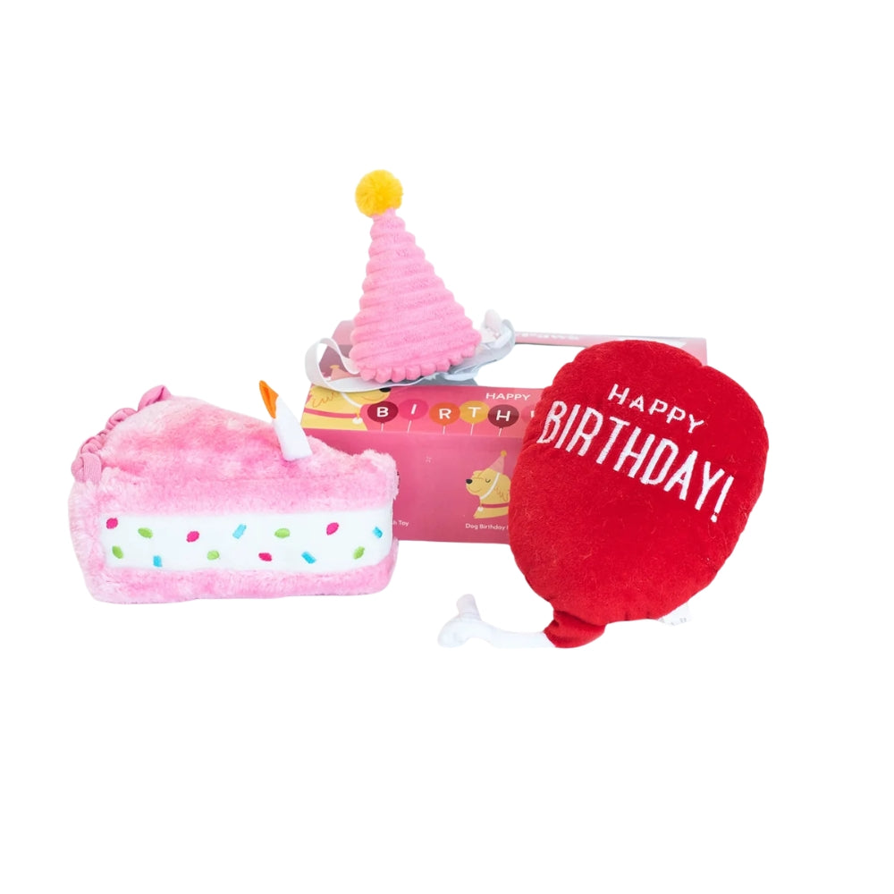 Zippypaws Birthday Box - Pink