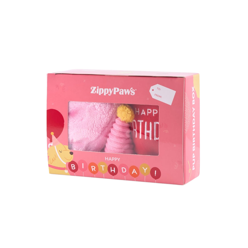 Zippypaws Birthday Box - Pink
