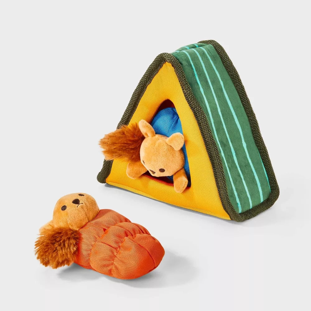 Camp Squirrely Dog Interactive Plush Toy Set