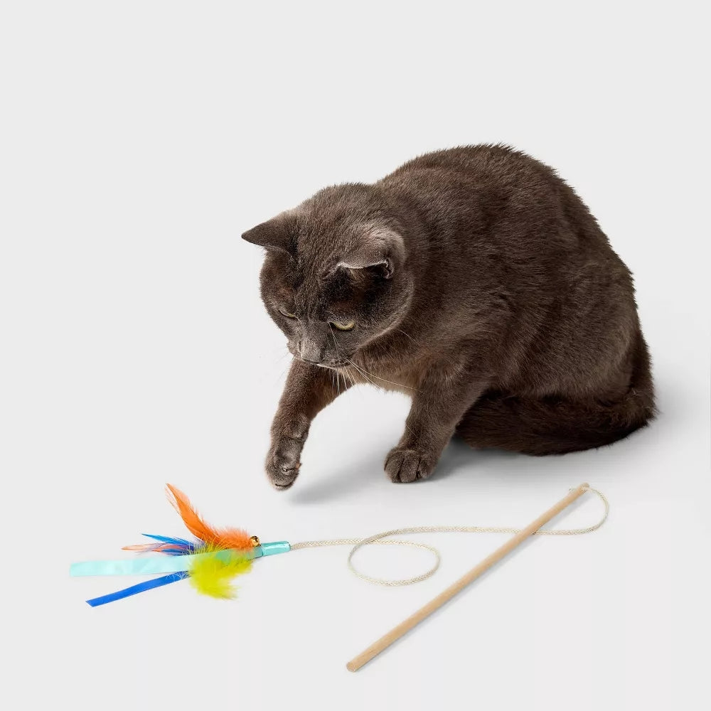 Feather Wand Cat Toy